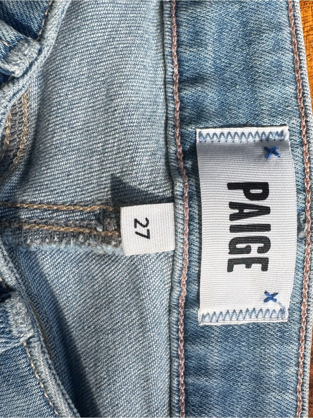 PAIGE Women's Light Wash Skinny Jeans in Faded Blue